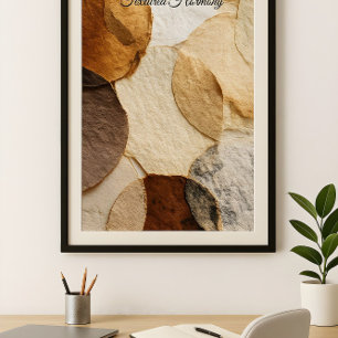 Getextureerde harmonie poster