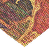 Getextureerde herfstbladeren Abstract Korte Tafelloper (Hoek)