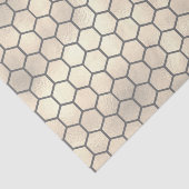 Getextureerde honingraatpatroon op Bord geel goud Tissuepapier (Detail)