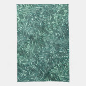 Getextureerde jade en groene cyaan shades theedoek (Verticaal)