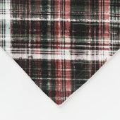 Getextureerde kersttaartan. fleece deken (Hoek)