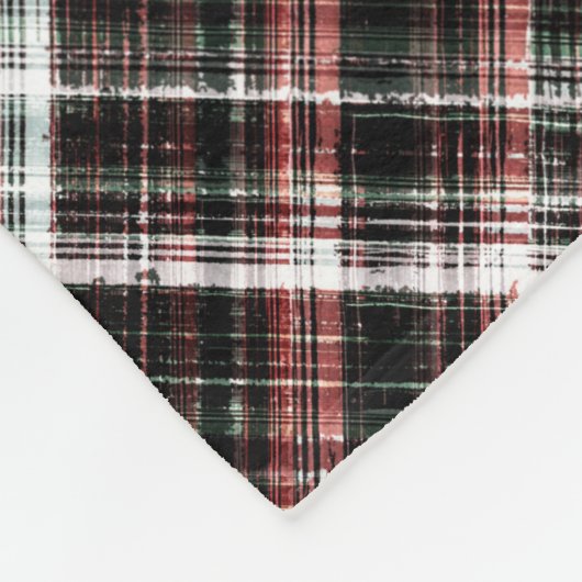 Getextureerde kersttaartan. fleece deken (Hoek)