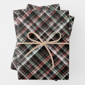 Getextureerde kersttaartan.  inpakpapier vel (In situ)