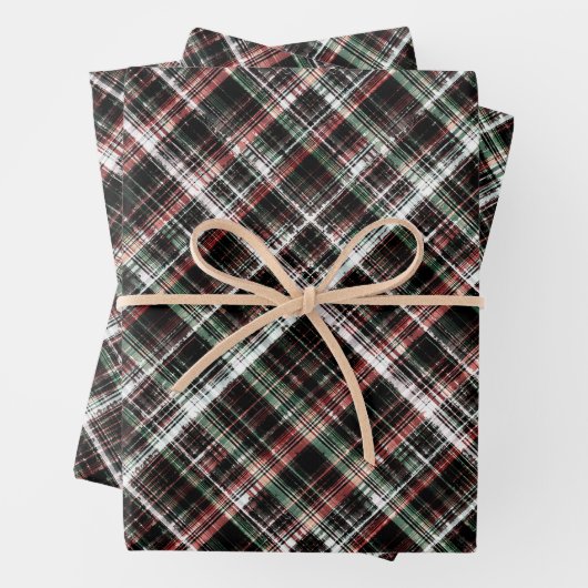 Getextureerde kersttaartan. inpakpapier vel (In situ)