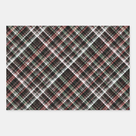 Getextureerde kersttaartan.  inpakpapier vel (Voorkant)