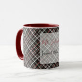 Getextureerde kersttaartan. Mok (Voorkant links)