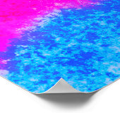 Getextureerde kleurrijke Abstracte schilderij Poster (Hoek)