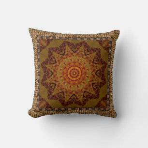 Getextureerde Mandala Kussen