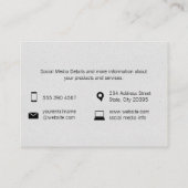 Getextureerde merken (fruitig) visitekaartje (Achterkant)