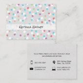 Getextureerde merken (fruitig) visitekaartje (Voorkant / Achterkant)