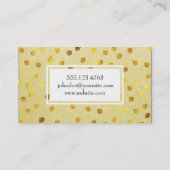 Getextureerde merken (goud) / Geel Visitekaartje (Achterkant)