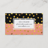 Getextureerde merken (goud) / twee toonsoorten visitekaartje (Achterkant)