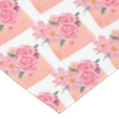 Getextureerde met de hand getekende bruidsrozen  tafelkleed (Gekanteld)