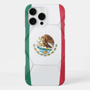 Getextureerde Mexicaanse vlag Voetbal Graphic iPhone 16 Pro Max Hoesje