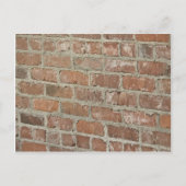 Getextureerde muur van rode steen briefkaart (Voorkant)