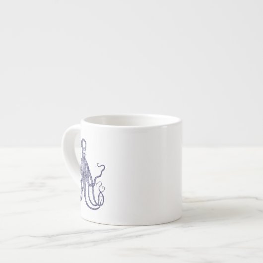 getextureerde octopus espresso kop (Links)