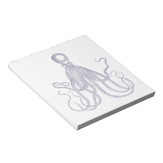 getextureerde octopus notitieblok (Schuin)