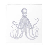 getextureerde octopus notitieblok (Voorkant)