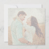 Getextureerde overlay vervaagd foto vierkante brui kaart (Achterkant)