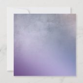 Getextureerde Paarse ombre uitgestelde bruiloft Ka Kaart (Achterkant)