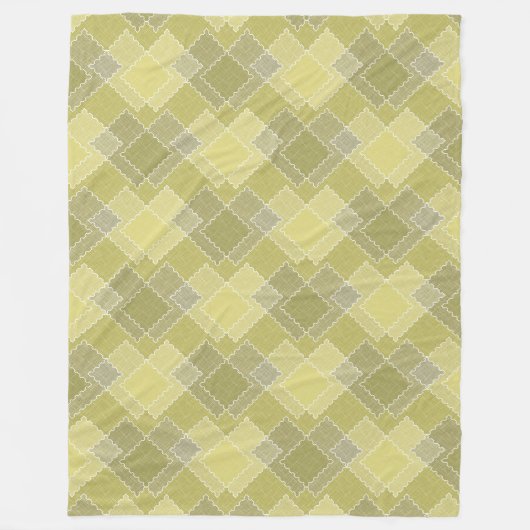 Getextureerde patchwork lapjes multikleurige patch fleece deken (Voorkant)