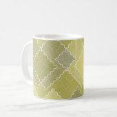 Getextureerde patchwork lapjes veelkleurige lapjes koffiemok (Voorkant links)