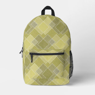 Getextureerde patchwork lapjes veelkleurige patche bedrukte rugzak