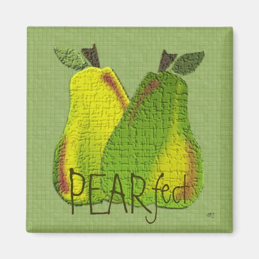 Getextureerde peren (getand) Magnet (Voorkant)