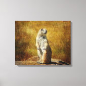Getextureerde Prairie Dog Canvas Print (Voorkant)