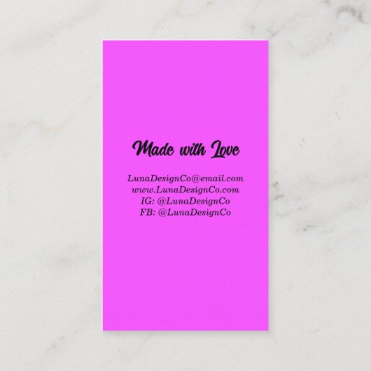 Getextureerde Rainbow 2 Pin Sieraden Visitekaartje (Achterkant)