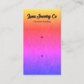 Getextureerde Rainbow 2 Pin Sieraden Visitekaartje (Voorkant)