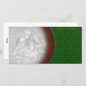 Getextureerde rode en groene vakantie Sjabloon (Voorkant / Achterkant)