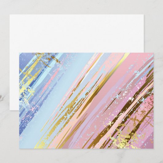 Getextureerde roze achtergrond aankondiging (Voorkant / Achterkant)