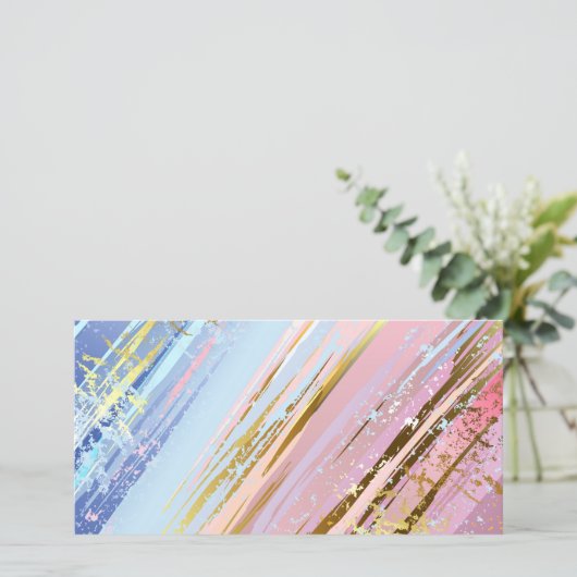 Getextureerde roze achtergrond aankondiging (Staand voorkant)