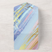 Getextureerde roze achtergrond all in one uitnodiging (Buitenkant)