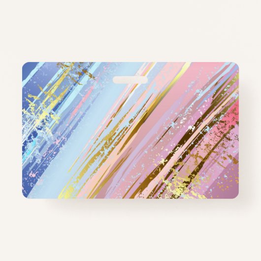 Getextureerde roze achtergrond badge (Voorkant)