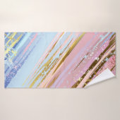 Getextureerde roze achtergrond badhanddoek (Badhanddoek)