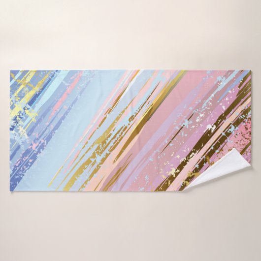 Getextureerde roze achtergrond badhanddoek (Badhanddoek)