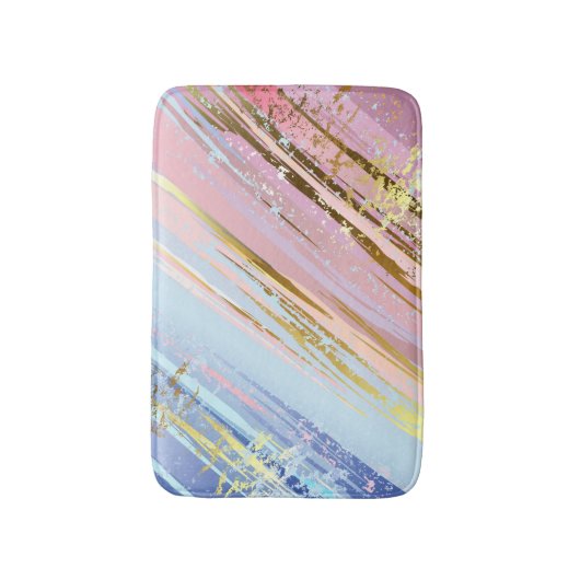 Getextureerde roze achtergrond badmat (Voorkant Verticaal)