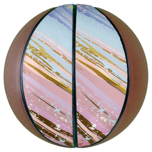 Getextureerde roze achtergrond basketbal (Verticaal)