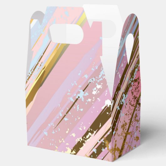 Getextureerde roze achtergrond bedankdoosjes (Geopend)