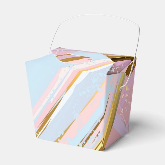 Getextureerde roze achtergrond bedankdoosjes (Voorkant Zijde)