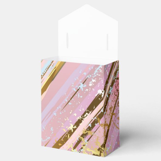 Getextureerde roze achtergrond bedankdoosjes (Geopend)