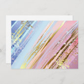 Getextureerde roze achtergrond bedankkaart (Voorkant / Achterkant)