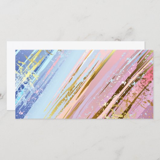 Getextureerde roze achtergrond bedankkaart (Voorkant / Achterkant)