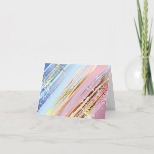 Getextureerde roze achtergrond bedankkaart