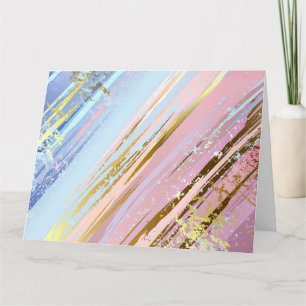 Getextureerde roze achtergrond bedankkaart