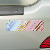 Getextureerde roze achtergrond bumpersticker (Op auto)