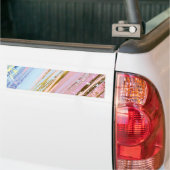 Getextureerde roze achtergrond bumpersticker (Op Truck)