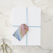 Getextureerde roze achtergrond cadeaulabel (Met Touw)